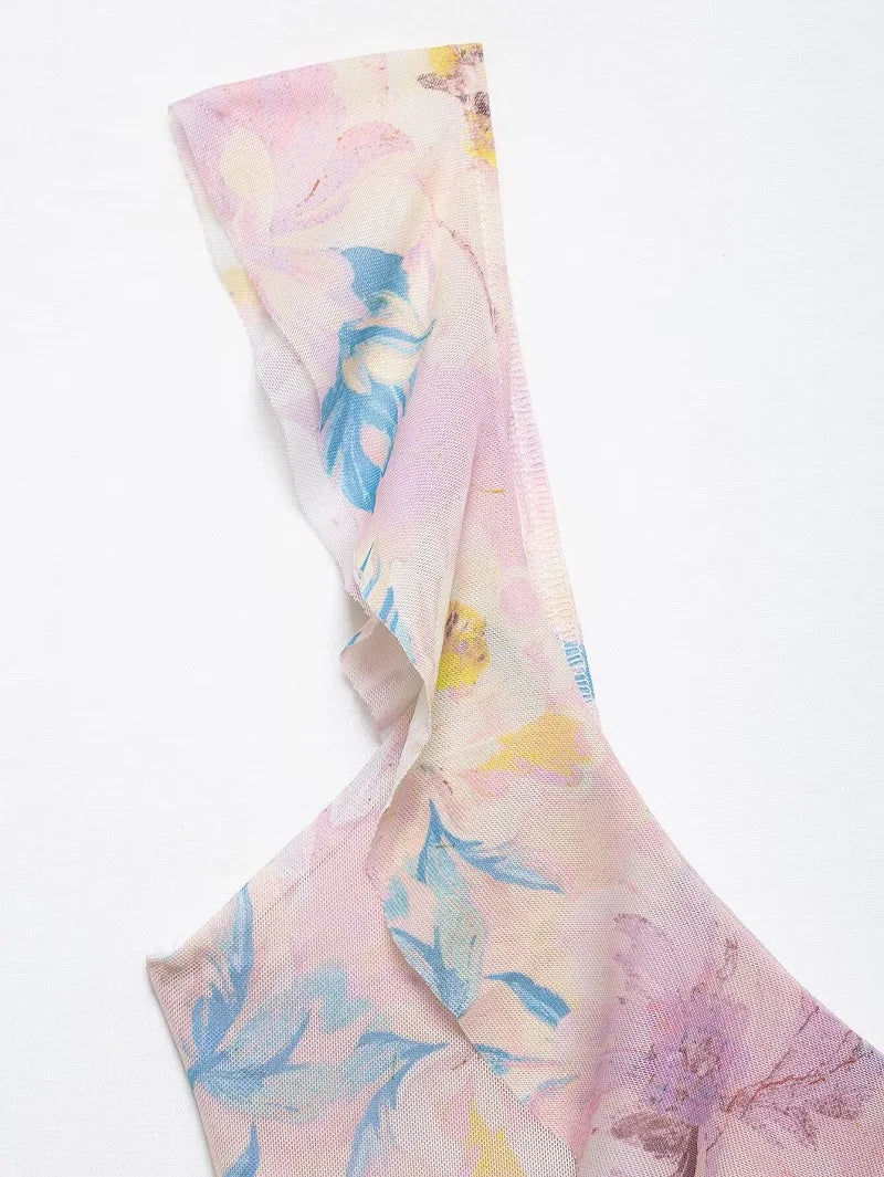 Cowgirl Ruffle Tank Top - Leapord Print, Floral Print