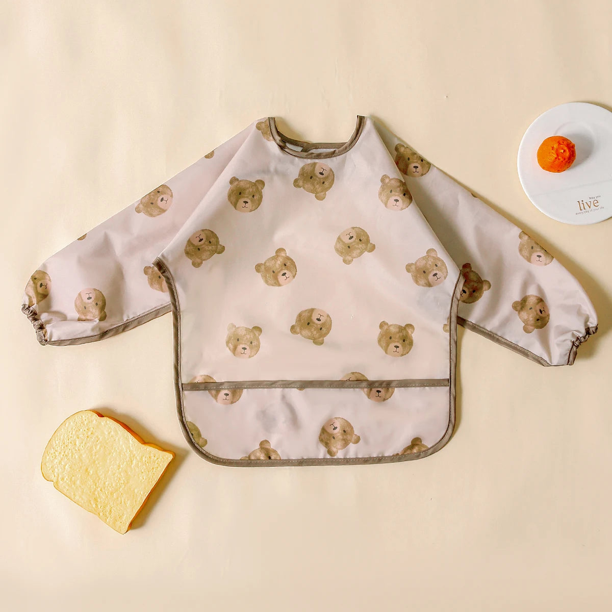 Waterproof Feeding Bib, Washable-Easy To Clean - Baby Essential